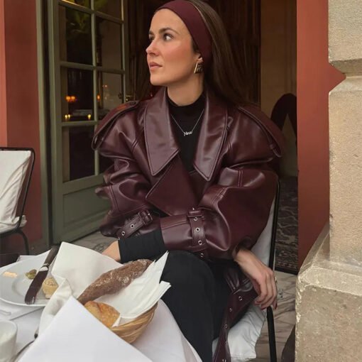 Leather Jacket Fashion Womens - Image 4