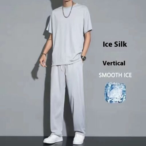 Suit Men's Short-sleeved T-shirt Trousers Sports Two-piece Set