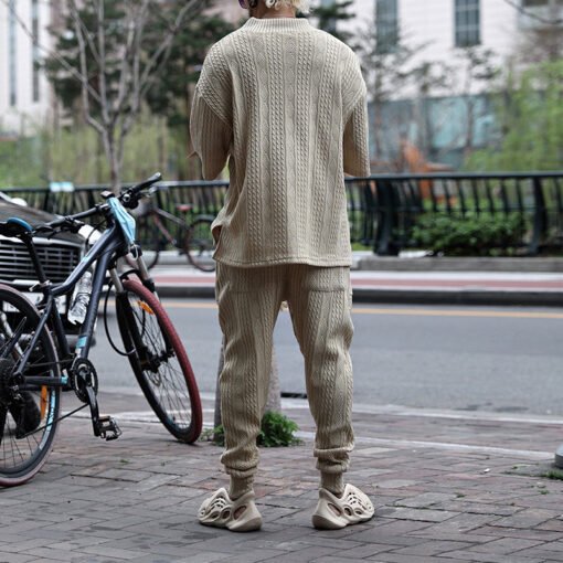 Casual Sweater Suit Men's Summer Loose Short - Image 8