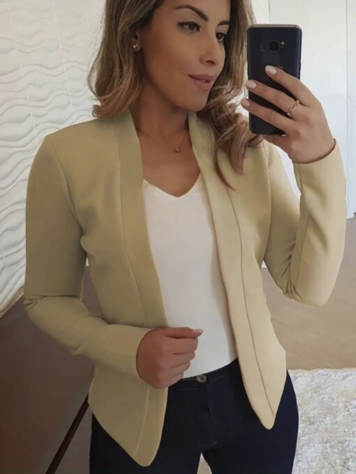 Small Suit Long Sleeve Cardigan Jacket Top - Image 9