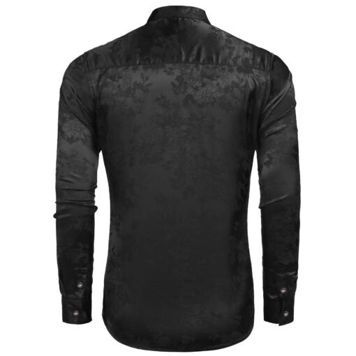 Men's Silk Satin Dress Shirt - Image 2