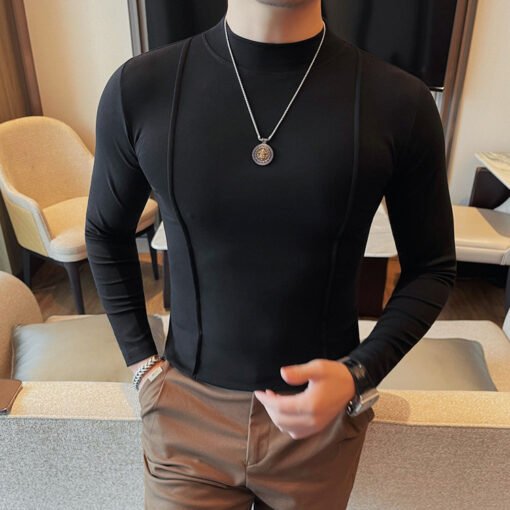 Long Sleeve T-shirt Men's Round Neck