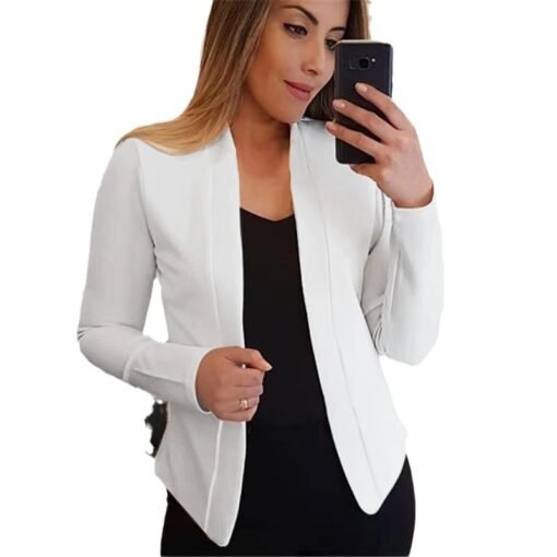 Small Suit Long Sleeve Cardigan Jacket Top - Image 5