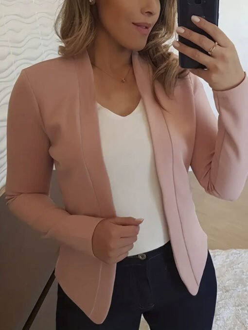 Small Suit Long Sleeve Cardigan Jacket Top - Image 3